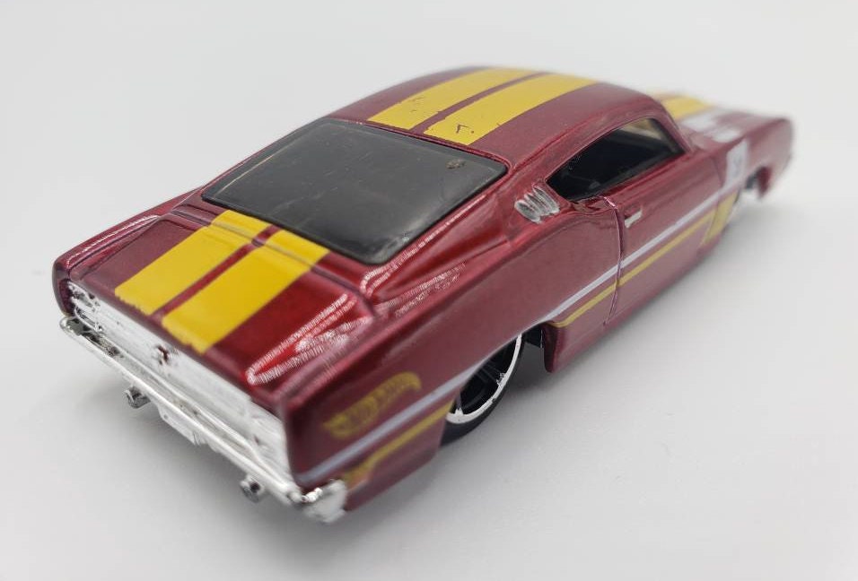 1969 Ford Torino Talladega Hot Wheels 1:64 scale diecast car metalflake red
