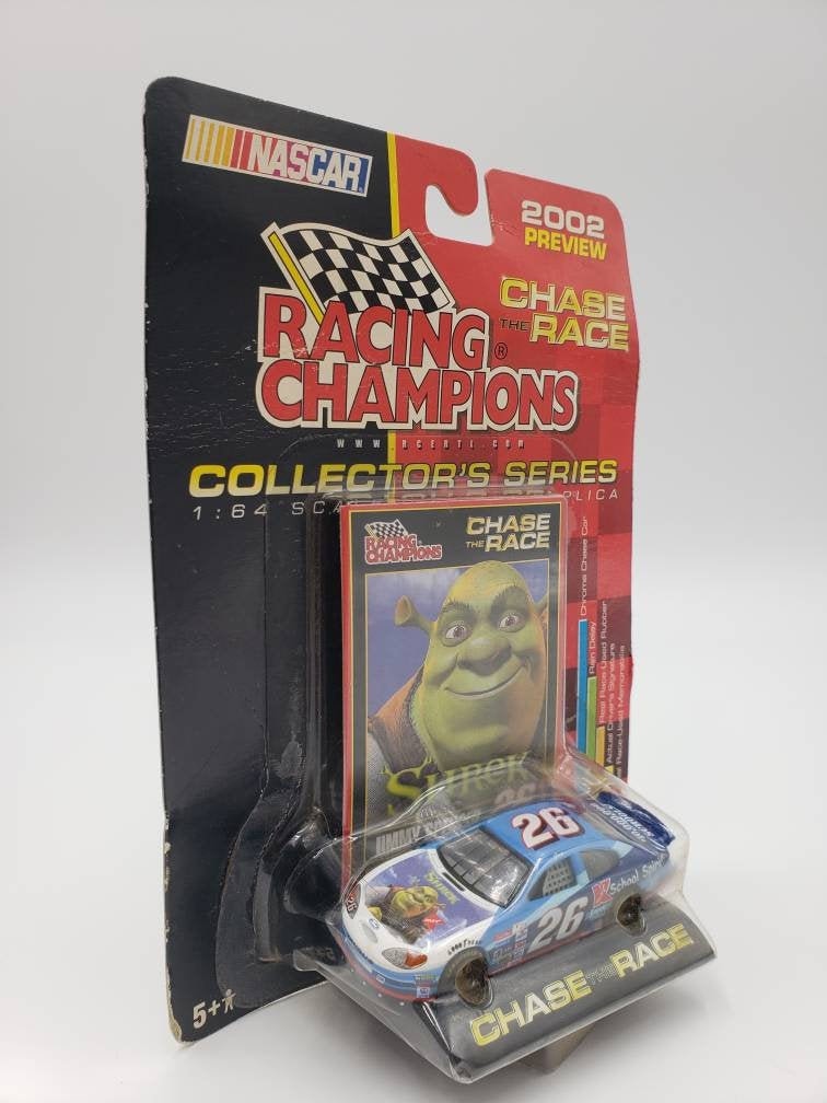 Racing Champions Nascar Blue SHREK Perfect Birthday Gift Miniature Collectable Scale Model Toy Stock Car