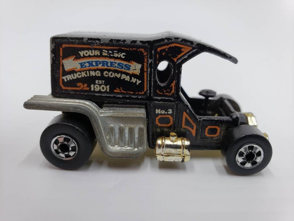 Hot Wheels T-Totaller Ford Model T Van Black Flying Colors Perfect Birthday Gift Miniature Collectable Model Toy Car