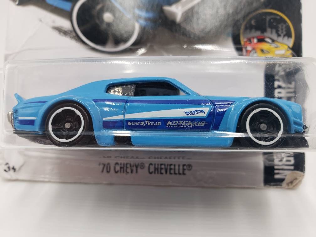 1970 Chevy Chevelle Blue Nightburnerz Collectable Miniature Scale Model Toy Car Perfect Birthday Gift