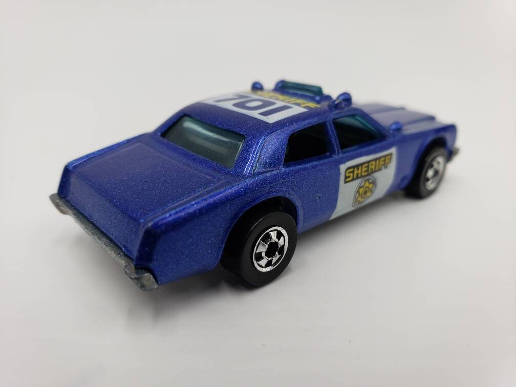 Hot Wheels '78 Dodge Monaco Sheriff Patrol 701 Blue Collectable Die-cast 1/64 Scale Miniature Model Toy Car