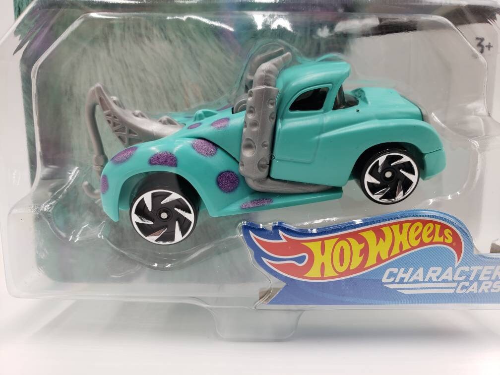 Hot Wheels Sulley Monsters Inc Turquoise Disney Character Cars Perfect Birthday Gift Miniature Collectable Model Toy Car