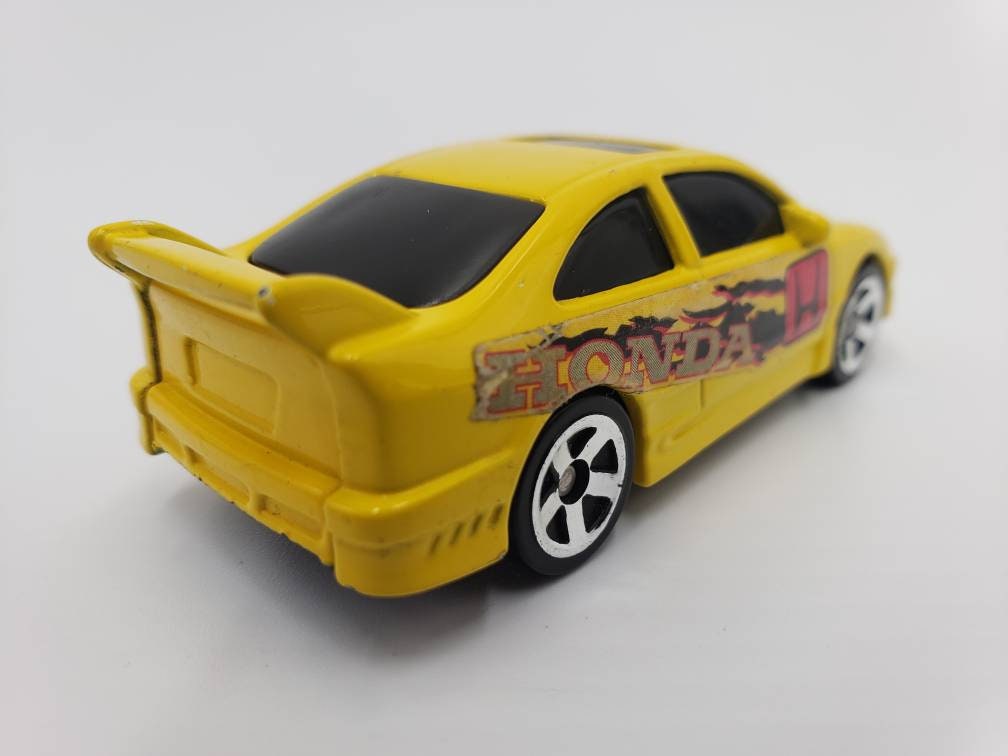 Hot Wheels 2000 Honda Civic Si Coupe Yellow McDonalds Perfect Birthday Gift Collectible Diecast 164 Scale Model Toy Car