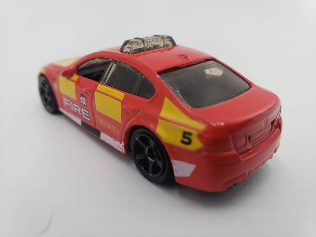 BMW M5 - BMW M5 Police - FIRE - Diecast Vintage - Diecast Collectible - Miniature Model Toy Car - Matchbox Car - Matchbox