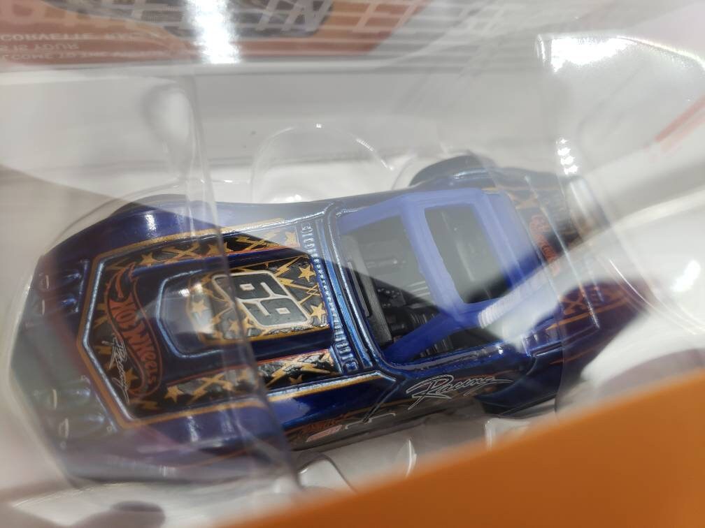 Hot Wheels id '69 Corvette Racer Blue HW Race Team Perfect Birthday Gift Miniature Collectable Model Toy Car