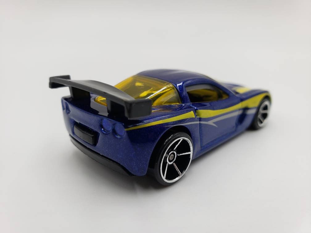 Hot Wheels Corvette C6R Metallic Dark Blue Mystery Car Perfect Birthday Gift Miniature Collectable Scale Model Toy Car