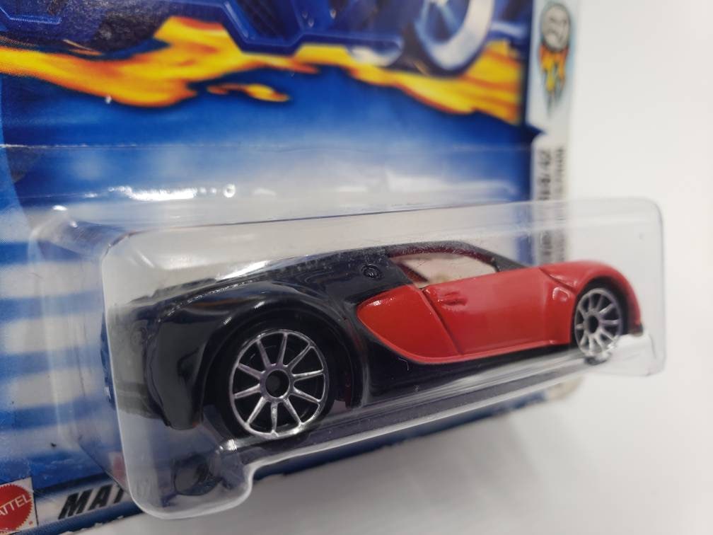 Hot Wheels Bugatti Veyron Red 2003 First Editions Collectable Miniature Scale Model Toy Car Perfect Birthday Gift