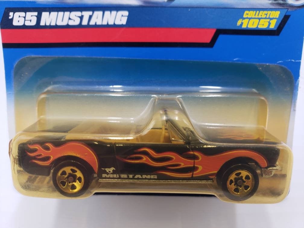 Hot Wheels '65 Mustang Black Mainline Miniature Collectable Scale Model Toy Car