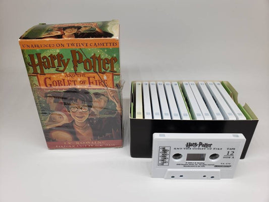 JK Rowling Harry Potter and The Goblet of Fire Collectable Audiobook Tape Cassette Collection
