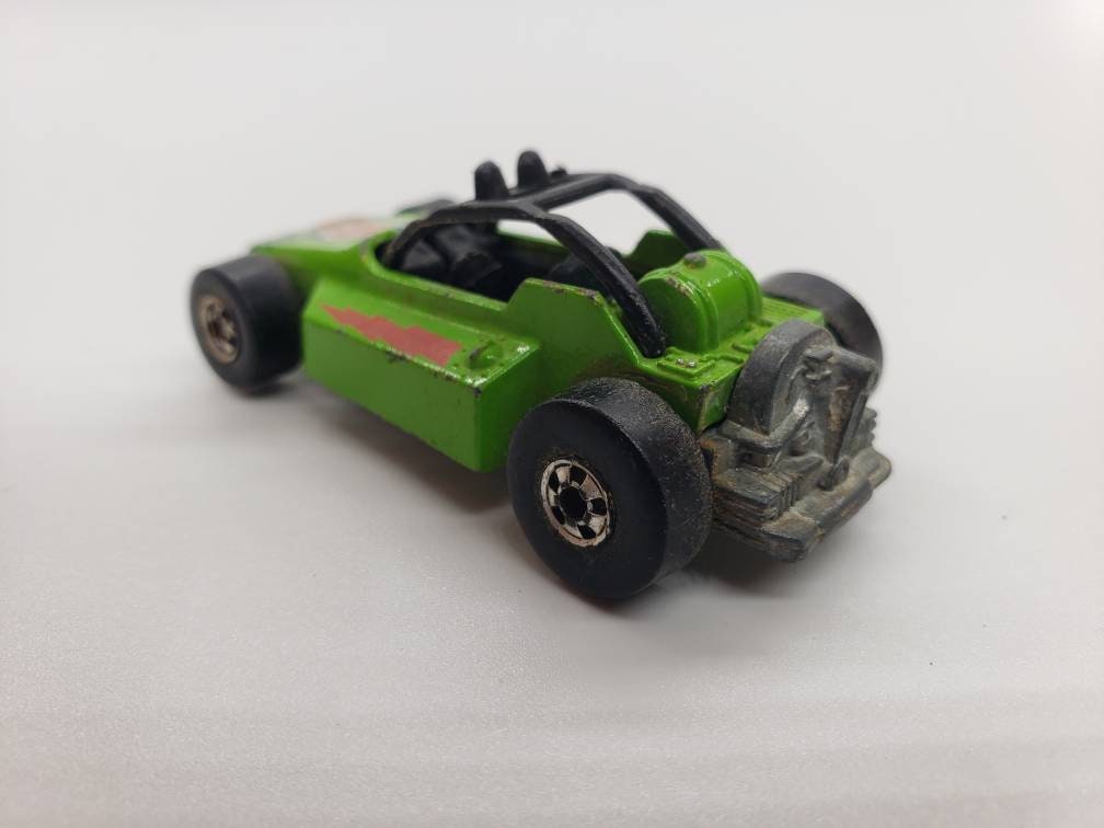 1983 Hot Wheels Rock Buster Dune Buggy Green Mainline Miniature Collectable Scale Model Toy Car