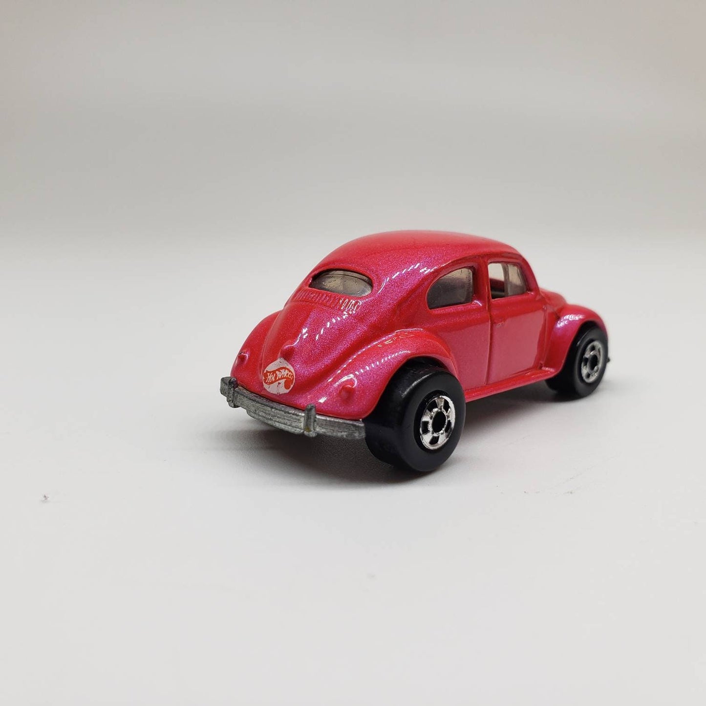 Hot Wheels VW Bug Pink Pearl Driver Volkswagen Beetle Collectible Miniature Scale Model Toy Car Perfect Birthday Gift