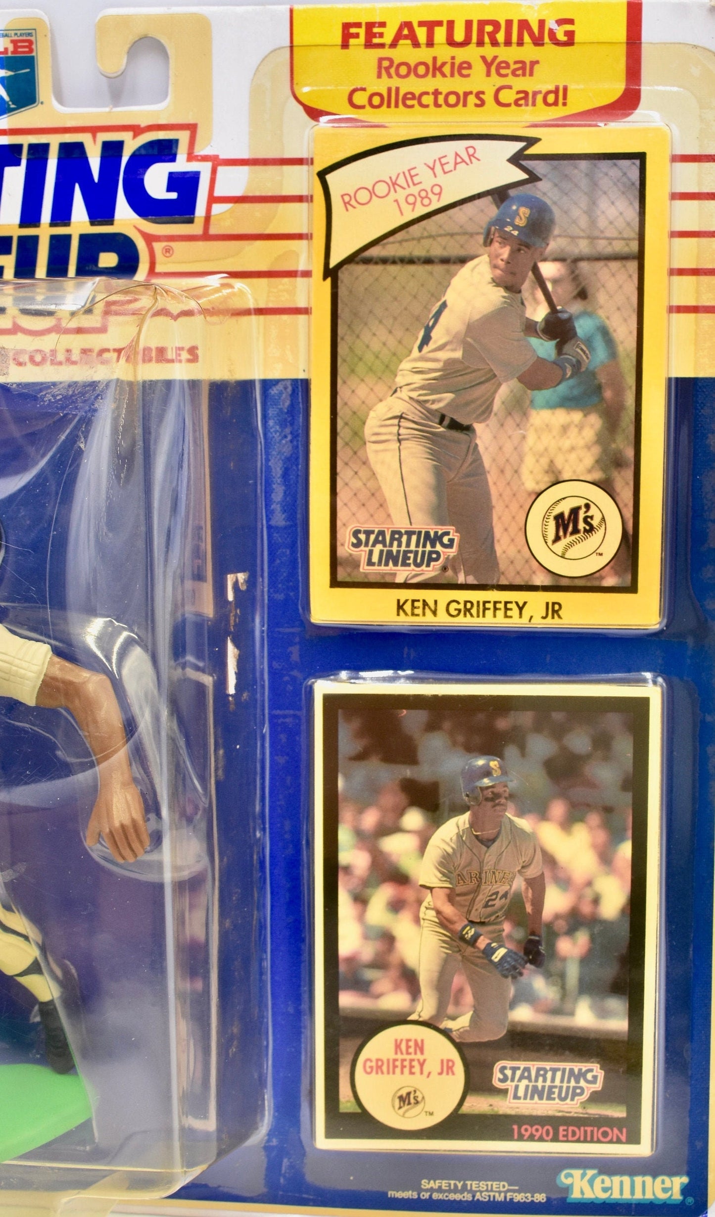 Kenner Starting Lineup Ken Griffey, Jr Seattle Mariners Rookie Card Perfect Birthday Gift Collectable Action Figure