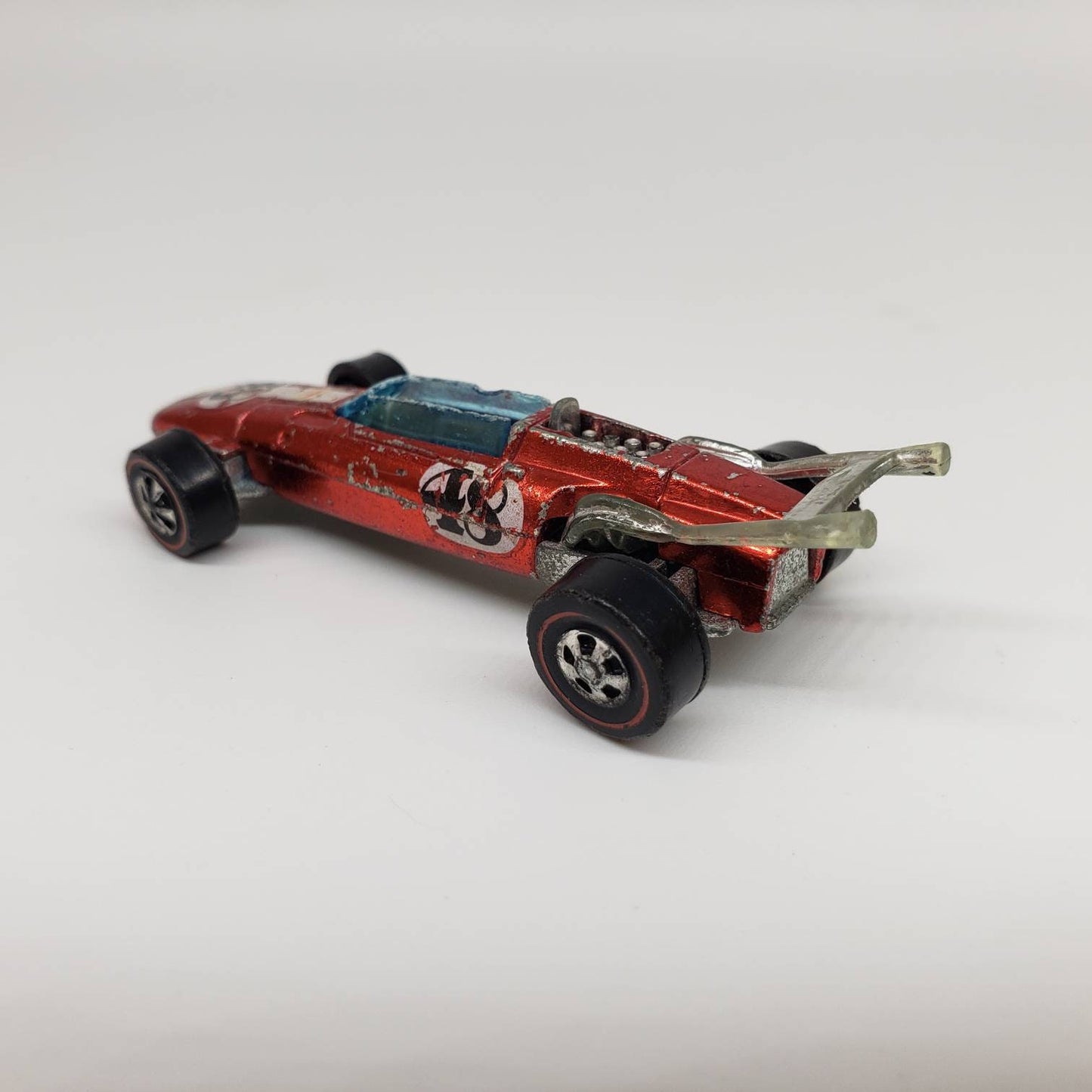 Redline Hot Wheels Indy Eagle Spectraflame Orange Diecast Metal Collectible Vintage Hot Wheels Scale Miniature Model Toy Car
