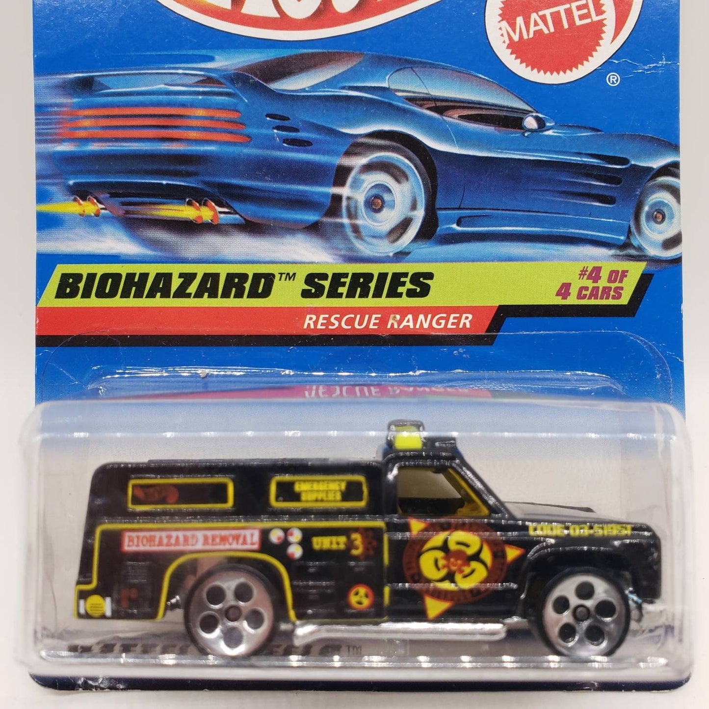 Rescue Ranger - Biohazard Truck - Diecast Vintage - Diecast Collectible Car - Hot Wheels