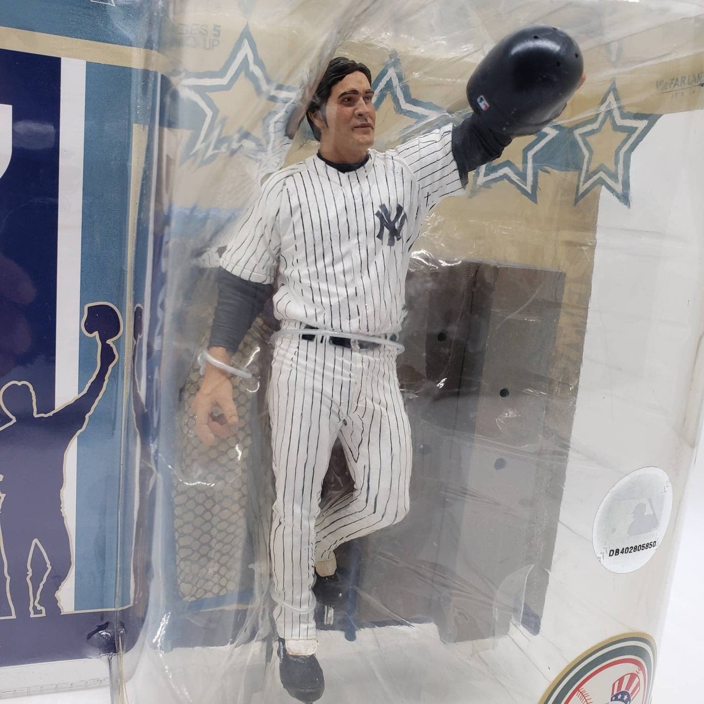 McFarlane Toys Johnny Damon New York Yankees Pinstripes Series 3 Collectable Baseball Action Figure NY Yankees Decor MLB Memorabilia
