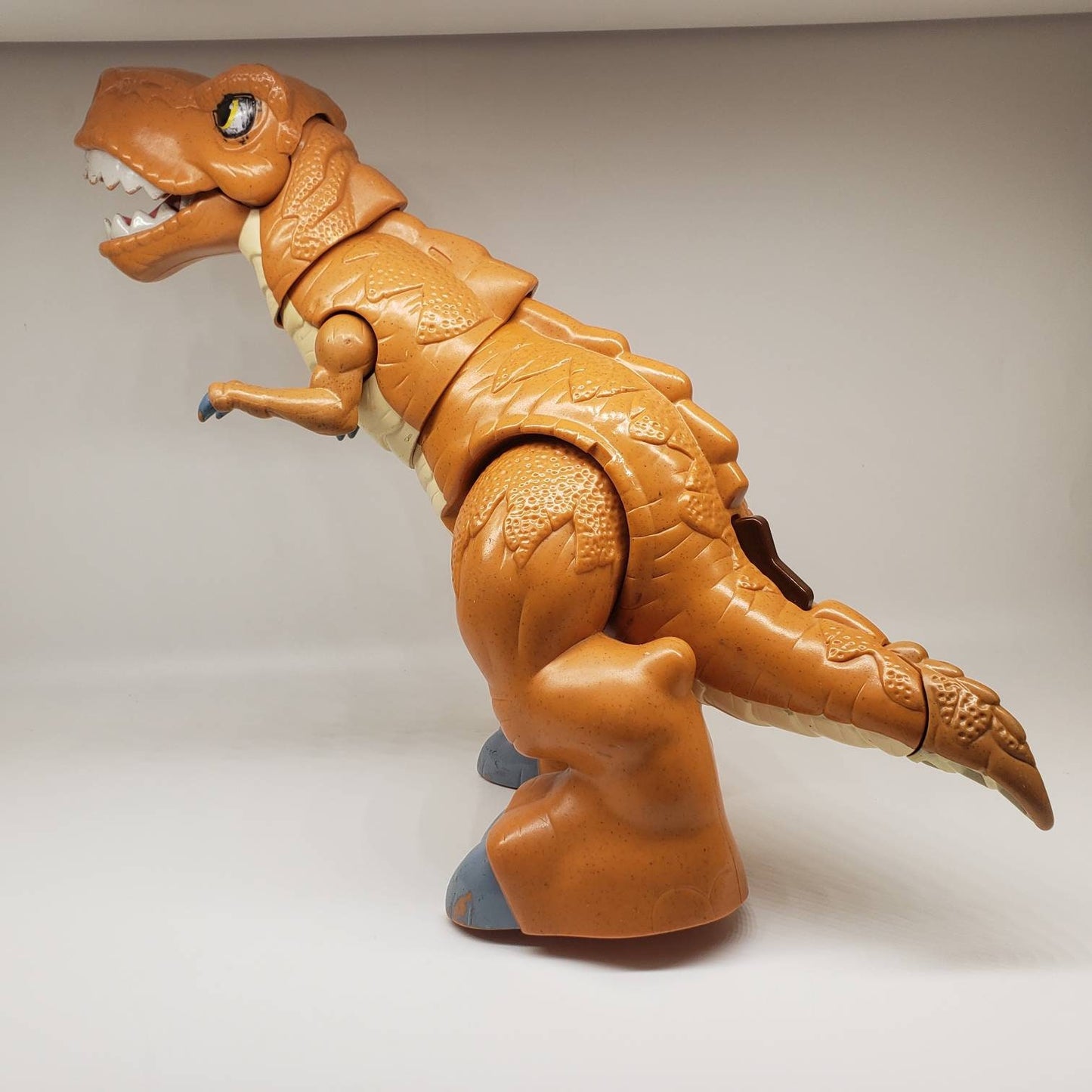 Tyrannosaurus Rex T-Rex Dinosaur Figure Brown Fisher Price Collectable Dinosaur Model Toy Perfect Birthday Gift