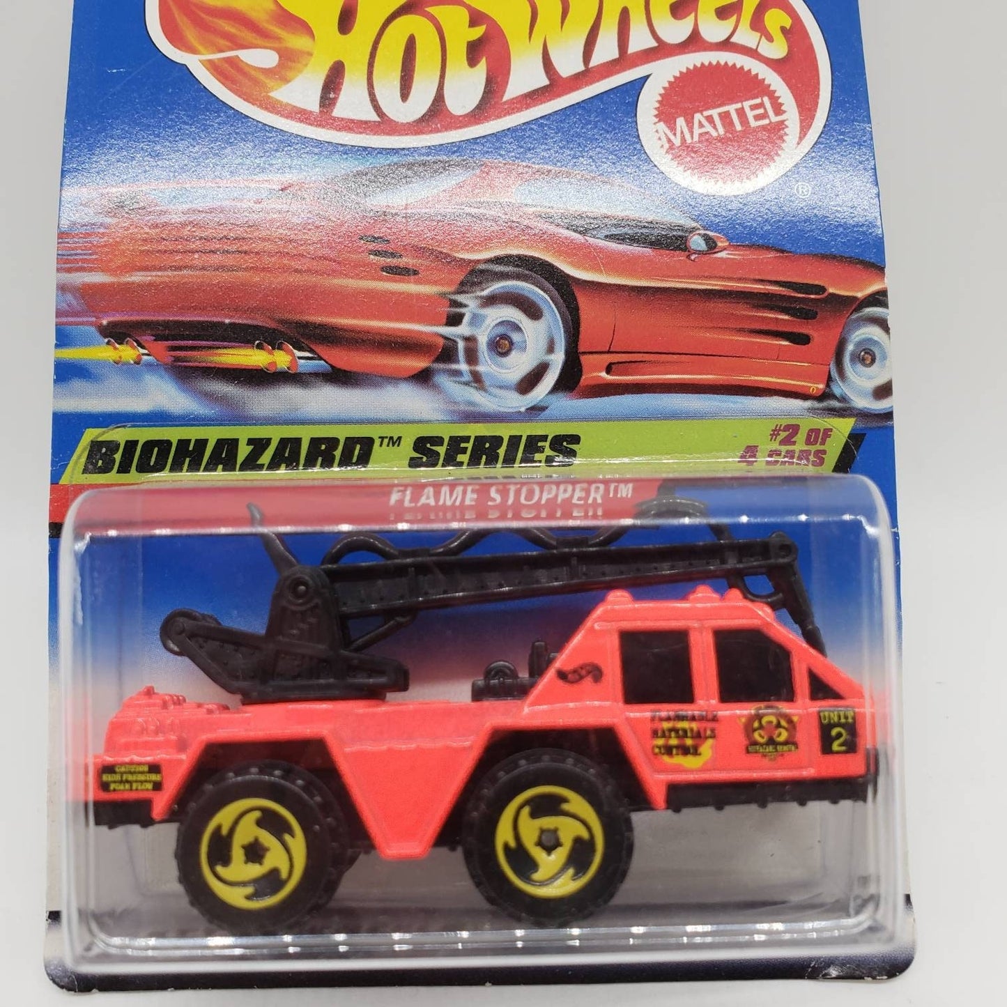 Flame Stopper - BioHazard Truck - Diecast Vintage - Diecast Collectible Car - Hot Wheels