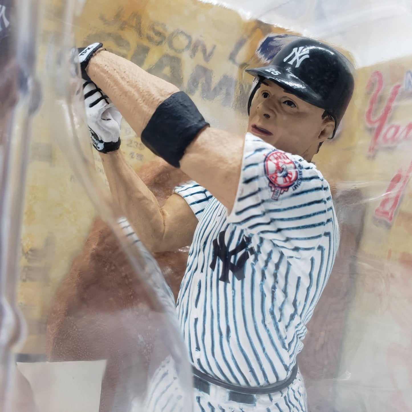 McFarlane Jason Giambi New York Yankees Pinstripes Series 5 Collectable Baseball Action Figure NY Yankees Decor MLB Memorabilia