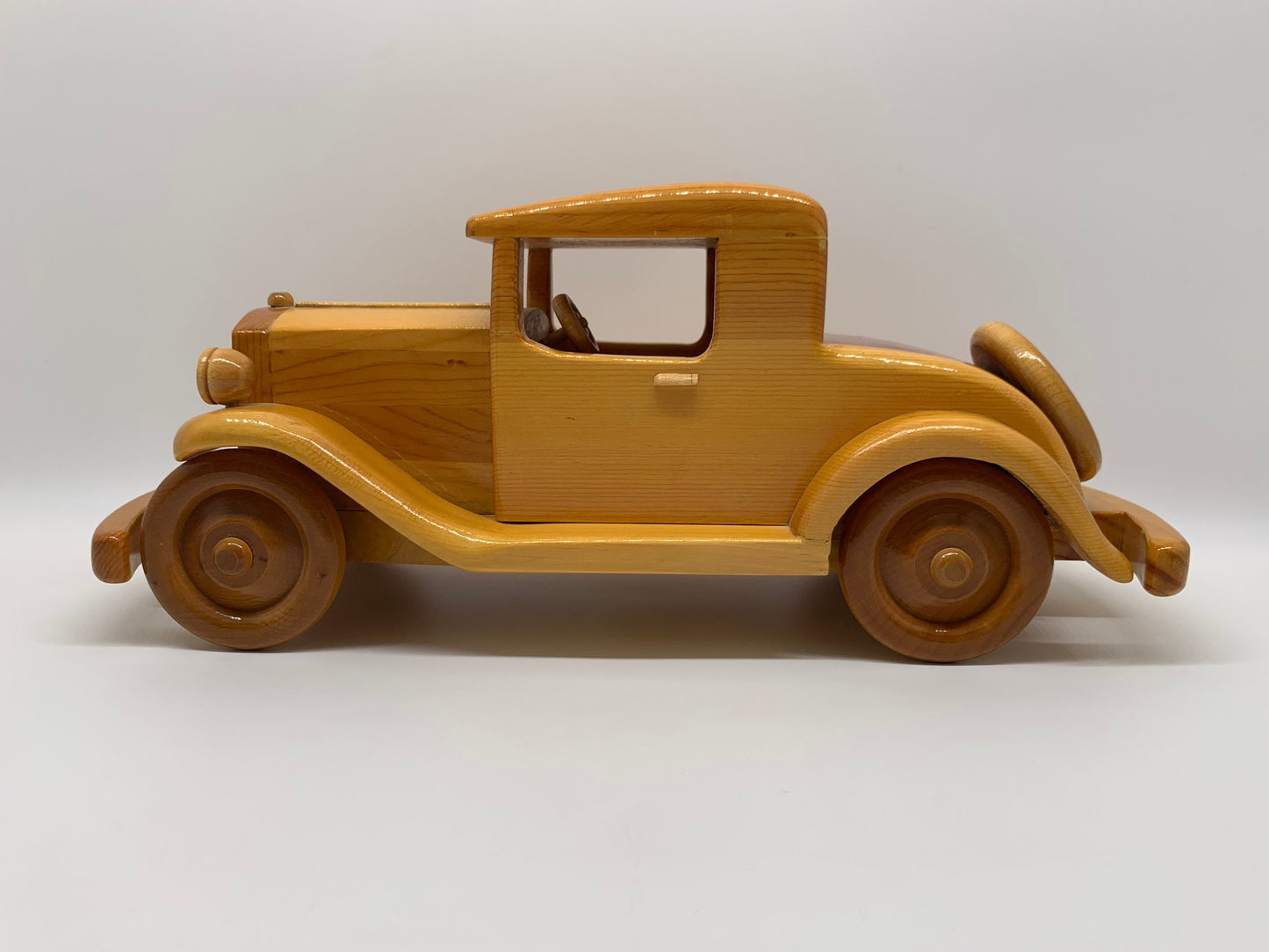 1928 Ford Model A Sport Coupe Wood Rare Collectable Vintage Scale Model LRC Wooden Classic Car
