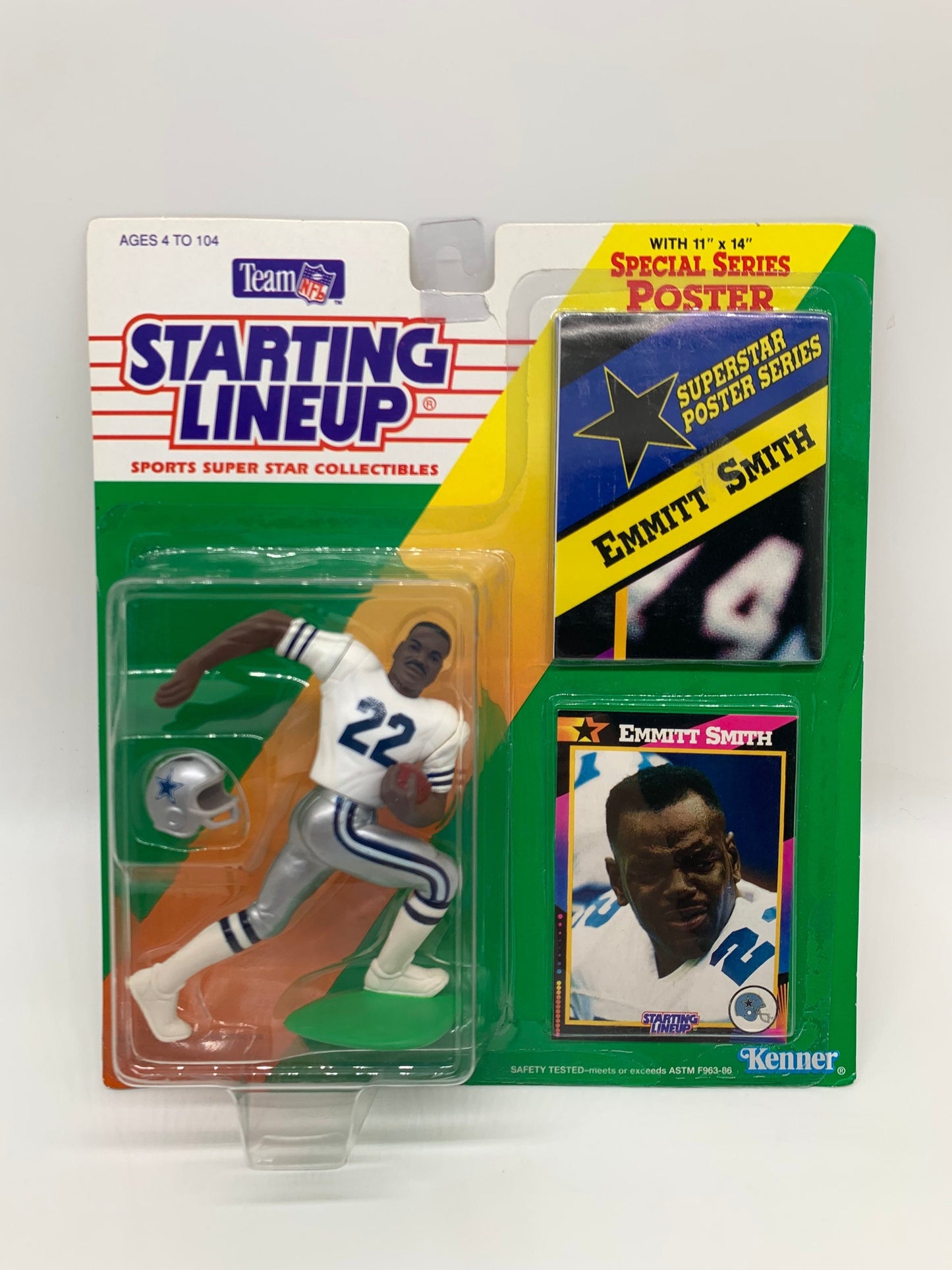 Dallas Cowboys - Emmitt Smith - Sports Figure Vintage - Starting Lineup - Kenner - Man Cave Deco - Sports Memorabilia - Poster - Sports Card