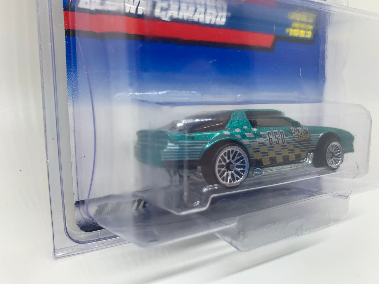 Hot Wheels Blown Camaro Metallic Aqua Mainline Collector #1083 Miniature Collectable Model Toy Car Perfect Birthday Gift