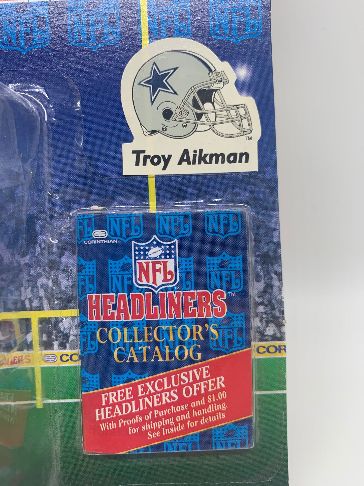 Headliners Troy Aikman Dallas Cowboys Collectable Figure Sports Memorabilia Miniature Figurine Perfect Birthday Gift Football Deco