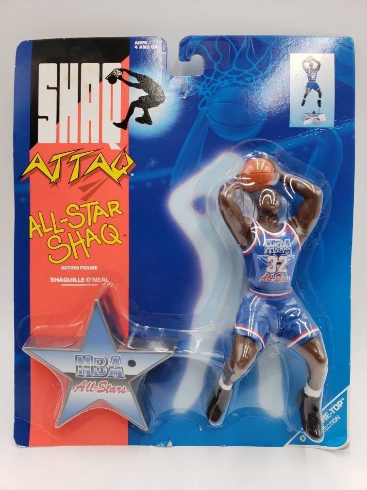 Kenner Shaq Attaq All-Star Shaq Shaquille O'Neal Perfect Birthday Gift Collectable Model Toy Action Figure