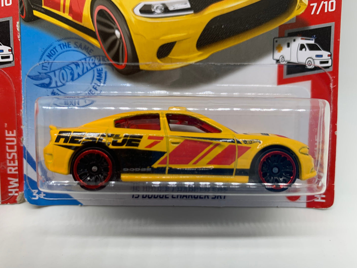 Hot Wheels Dodge Charger SRT Drift Fire Dept Black and Yellow HW Rescue Collectable Miniature Scale Model Toy Car Perfect Birthday Gift