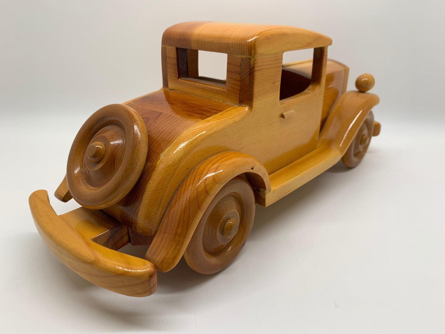 1928 Ford Model A Sport Coupe Wood Rare Collectable Vintage Scale Model LRC Wooden Classic Car
