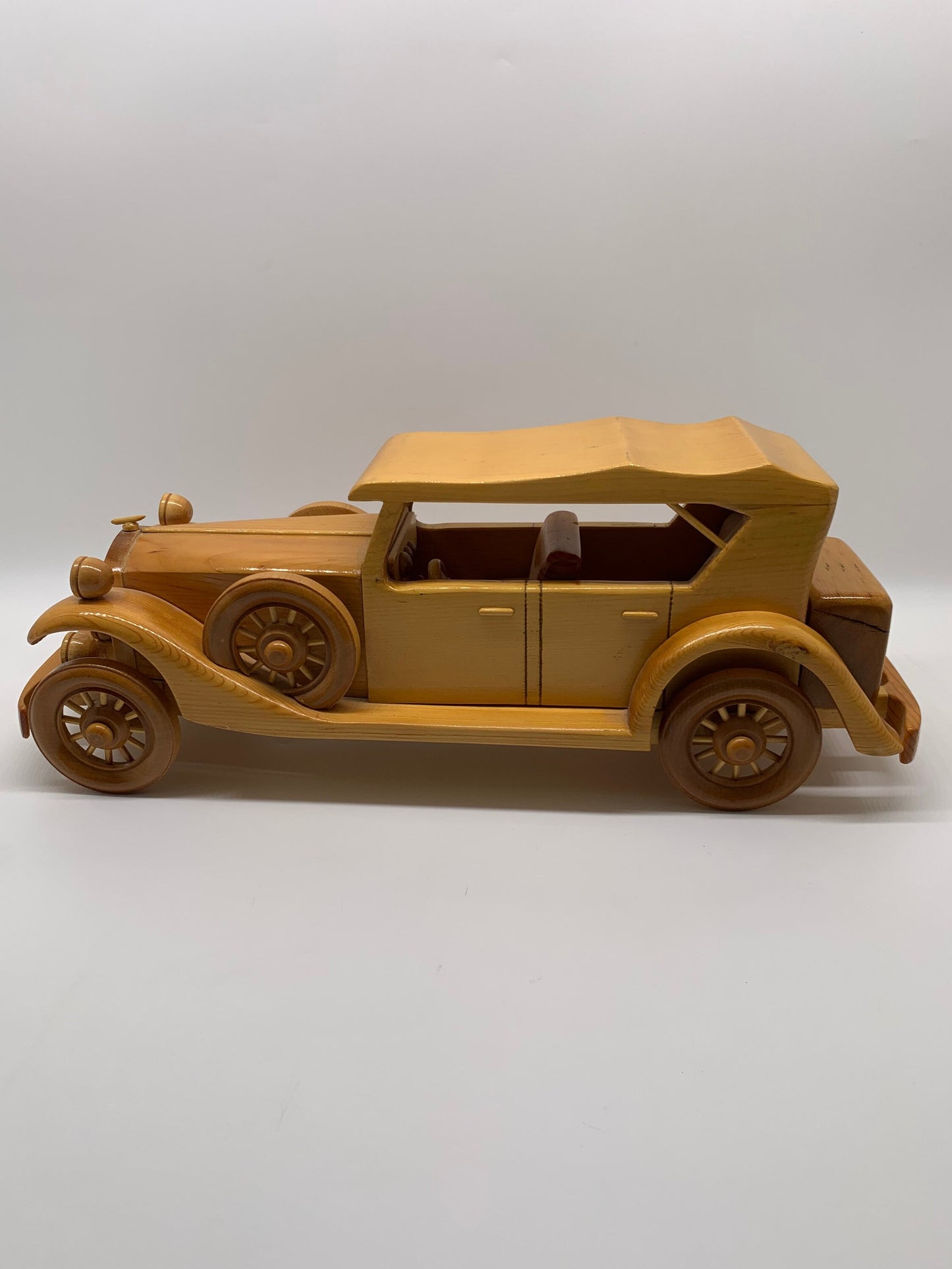 1929 Rolls Royce Phantom Wood Rare Collectable Vintage Scale Model LRC Wooden Classic Car