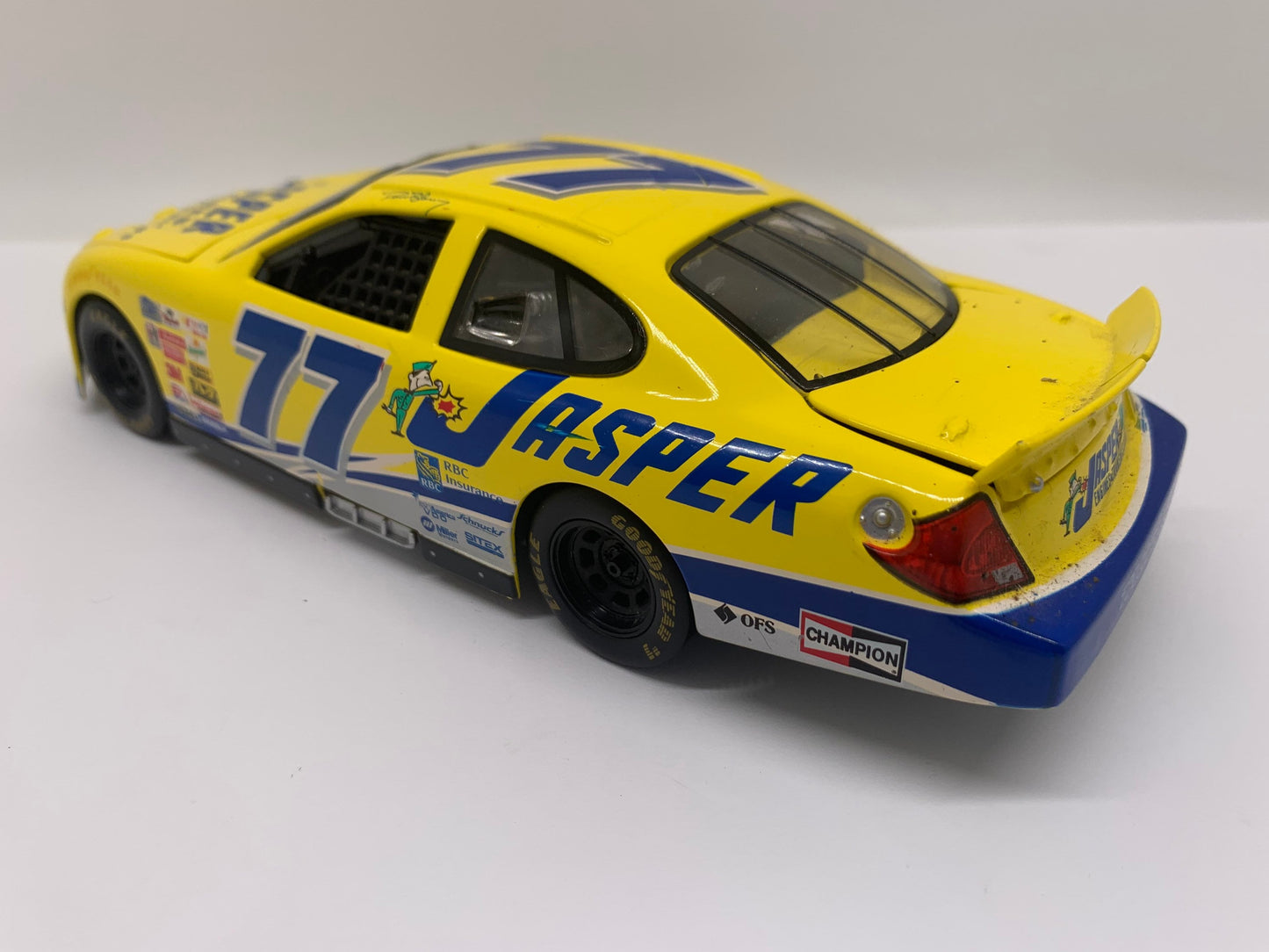 Jasper Ford Taurus Stock Car Yellow Racing Champions Collectable Replica Scale Model Toy Car Nascar Racing Car Decor Perfect Birthday Gift