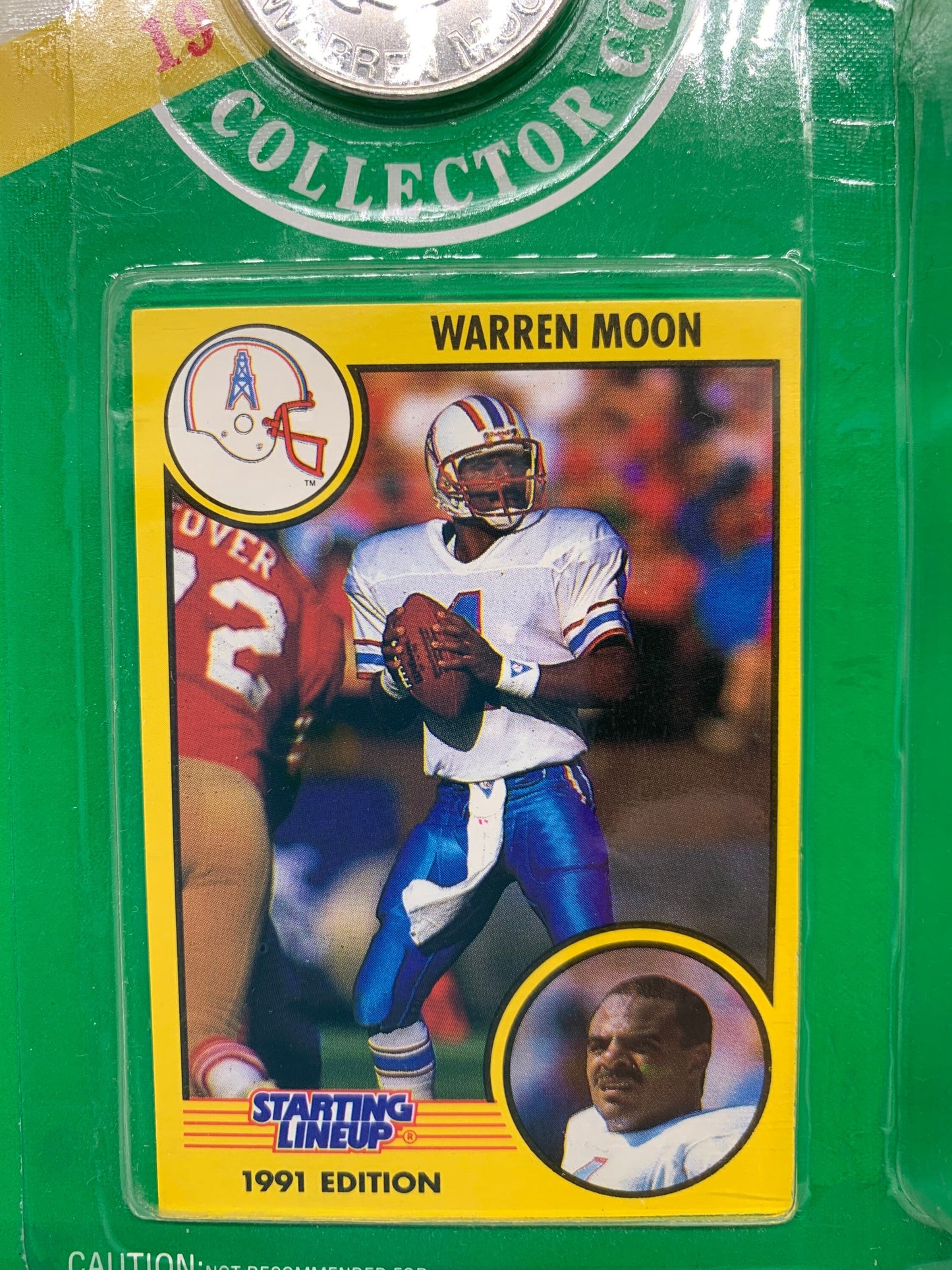 Starting Lineup Warren Moon Houston Oilers Action Figure Kenner 1990's Toys NFL Memorabilia