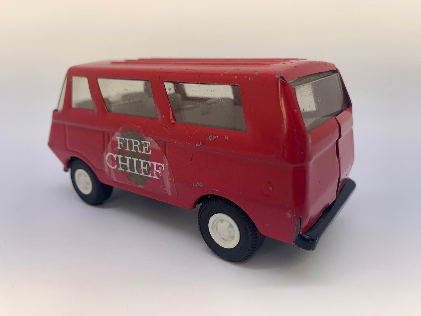 Tonka Fire Chief Van Red Collectable Miniature Scale Model Toy Car Perfect Birthday Gift