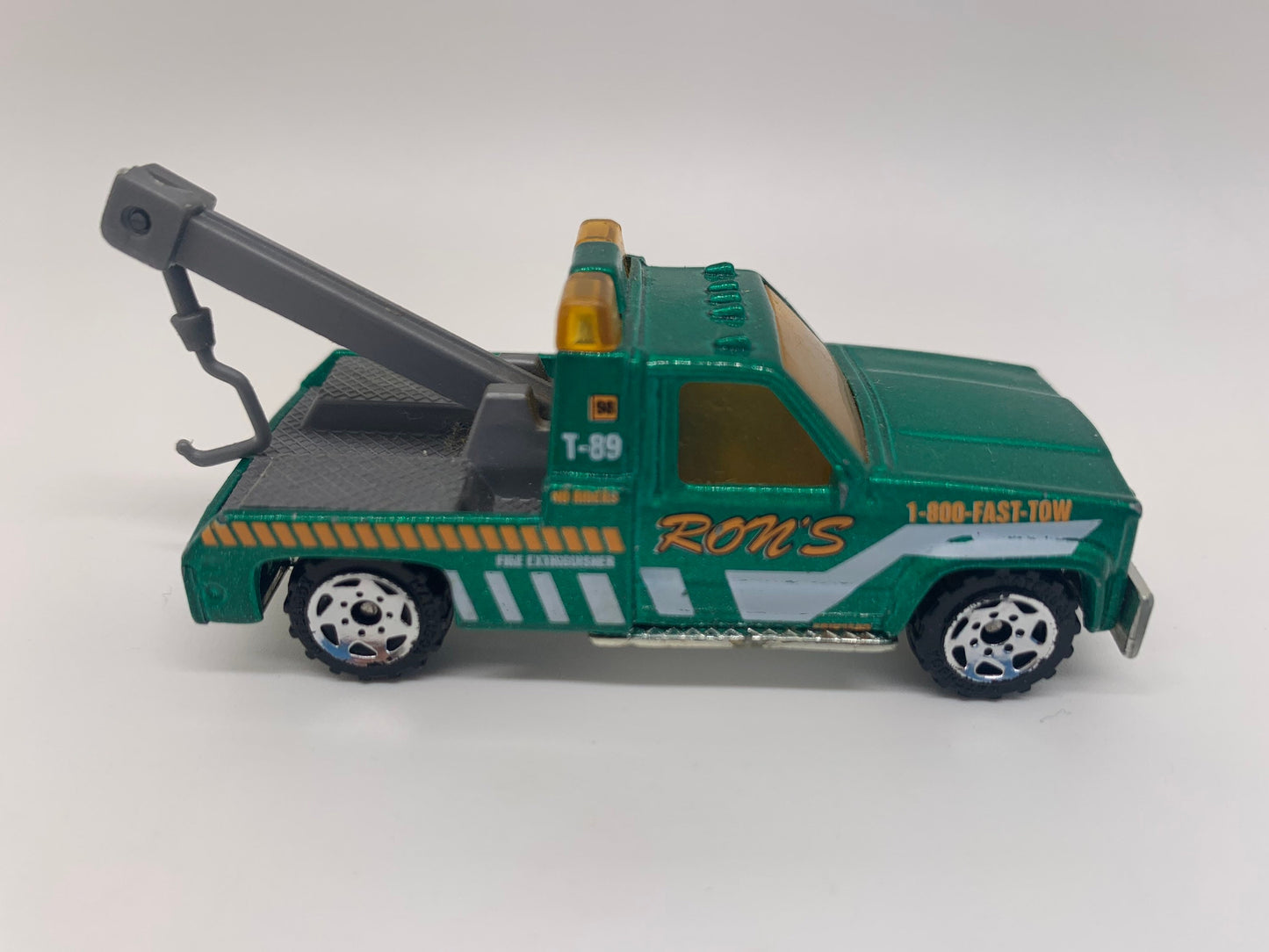 Matchbox GMC Wrecker Metalflake Green Police Patrol Perfect Birthday Gift Miniature Collectable Model Toy Car