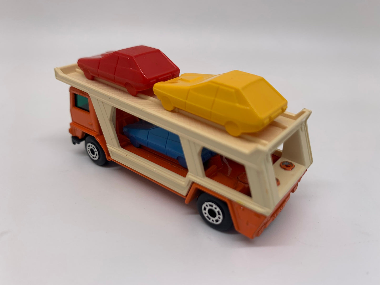 Matchbox Bedford Car Transporter Orange Diecast Car Vintage Matchbox Car Miniature Model Toy Car 1980's Toys