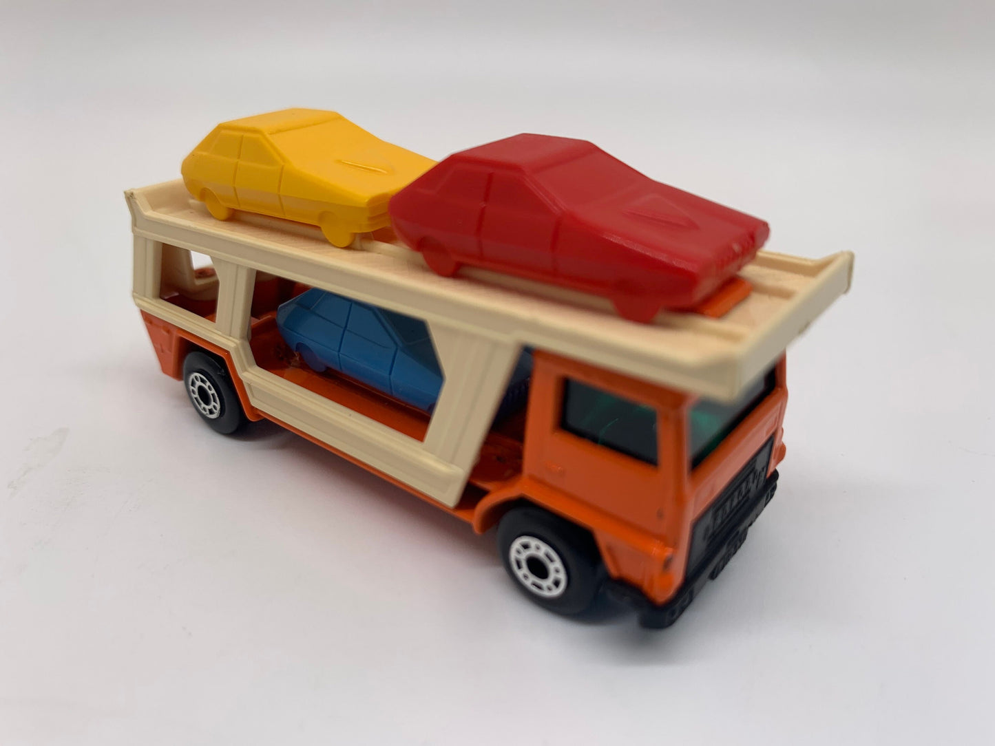 Matchbox Bedford Car Transporter Orange Diecast Car Vintage Matchbox Car Miniature Model Toy Car 1980's Toys