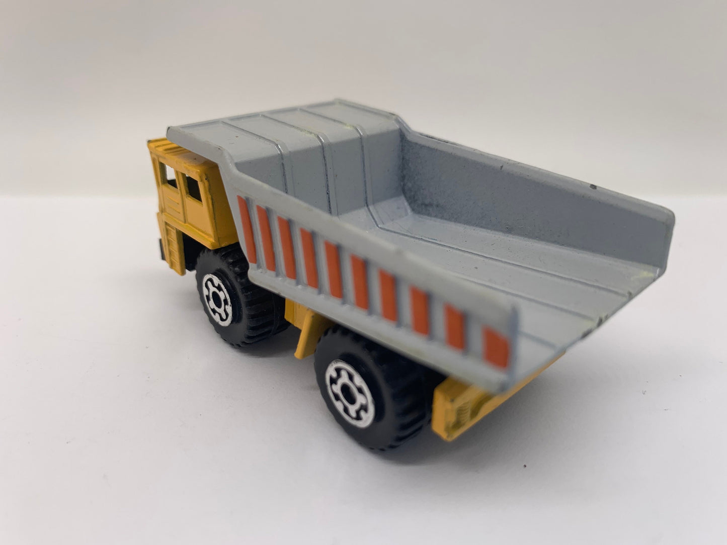 Matchbox Faun Quarry Dump Truck Turf Hauler Yellow Collectable Miniature Scale Model Toy Car Perfect Birthday Gift