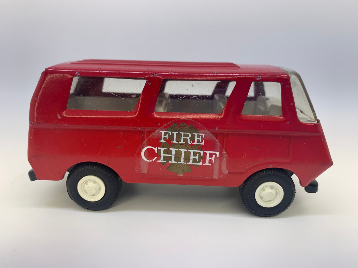 Tonka Fire Chief Van Red Collectable Miniature Scale Model Toy Car Perfect Birthday Gift