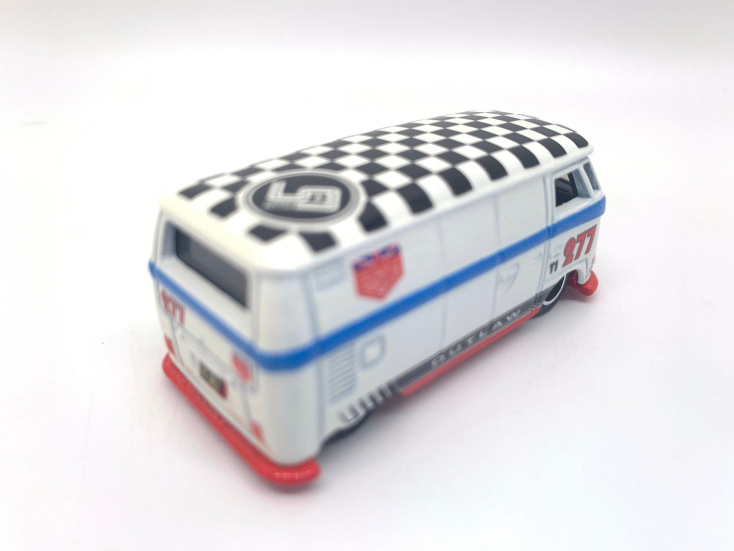 Hot Wheels Volkswagen T1 Panel Bus White Checkerboard Boulevard Collectable Diecast 1/64 Scale Miniature Model Toy Car