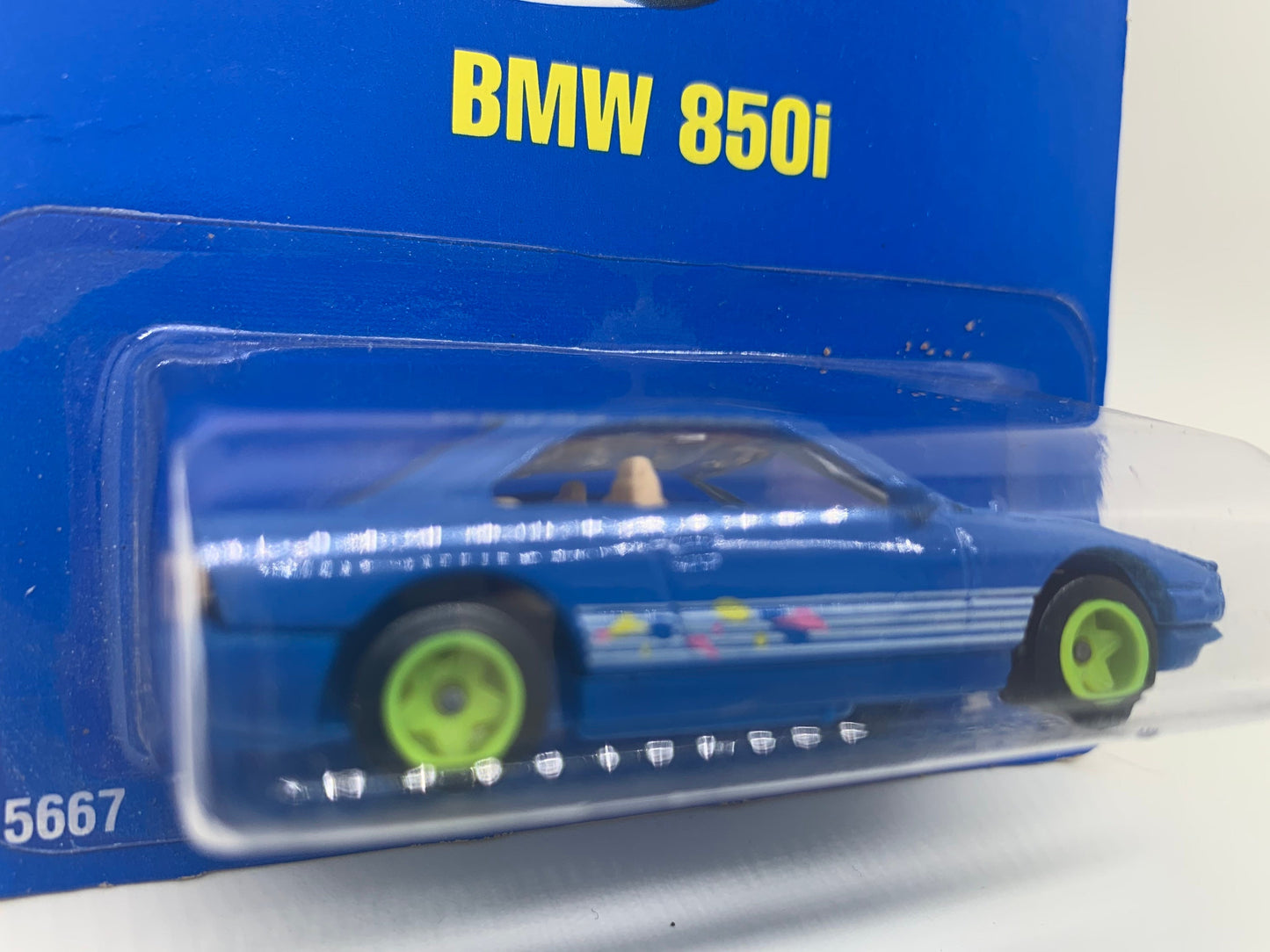 Hot Wheels BMW 850i Blue Collector #149 Miniature Collectable Model Toy Car Perfect Birthday Gift