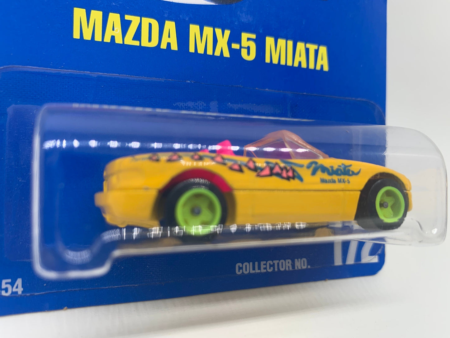 Hot Wheels Mazda MX-5 Miata Yellow Collectable Miniature Scale Model Toy Car Perfect Birthday Gift