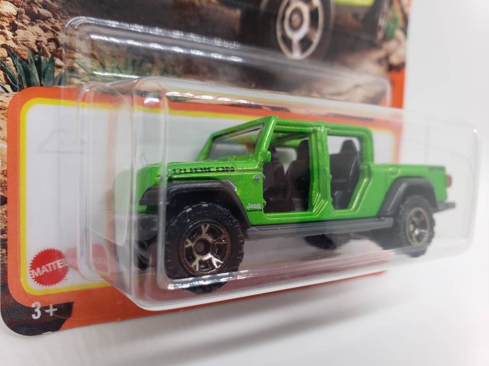 Matchbox Jeep Gladiator Rubicon Green Collectable Scale Model Miniature Toy Car Perfect Birthday Gift