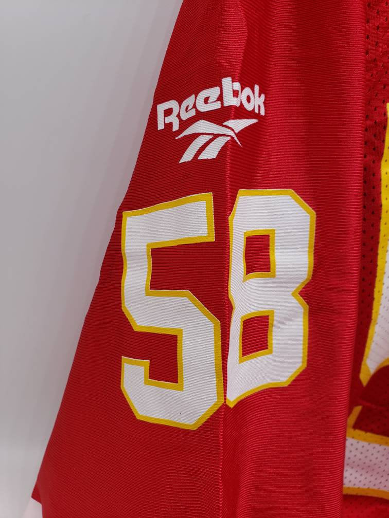 Kansas City Chiefs Derrick Thomas #58 Red Adult Size Large Reebok Collectable NFL Football Jersey Perfect Birthday Gift Man Cave Decor