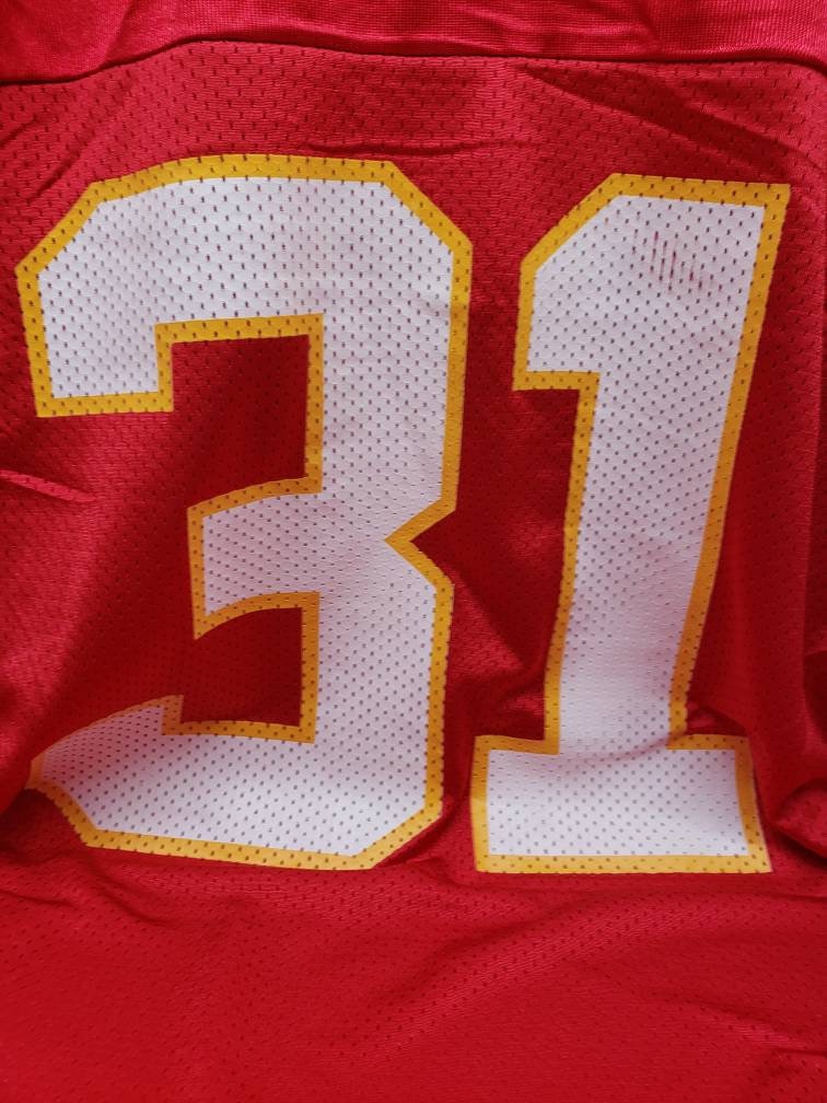 Kansas City Chiefs Priest Holmes #31 Red Adult Size Medium Reebok Collectable NFL Football Jersey Perfect Birthday Gift Man Cave Decor