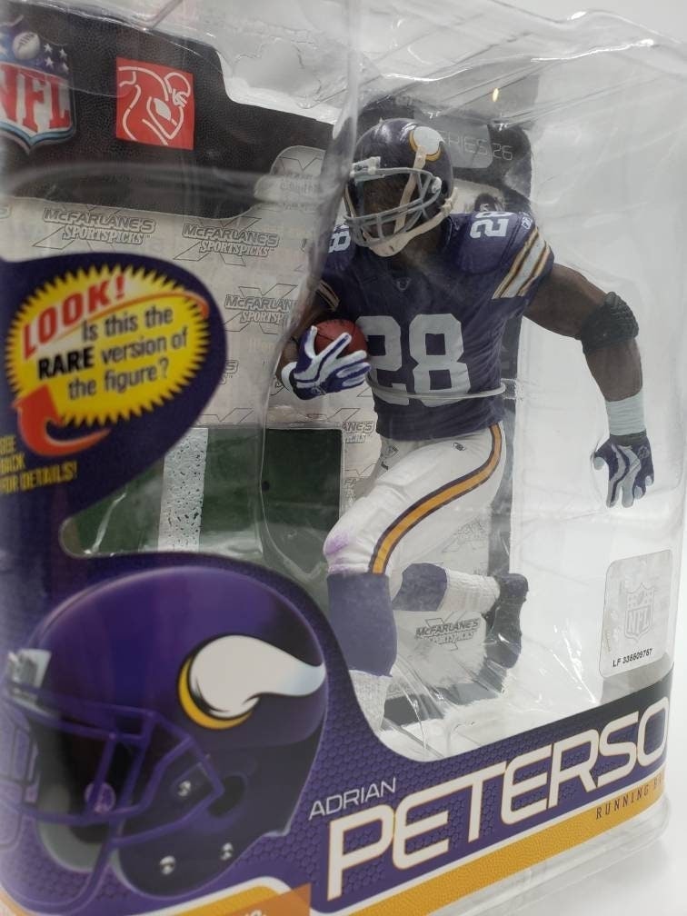 Adrian Peterson Minnesota Vikings Purple McFarlane Collectable NFL Action Figure Perfect Birthday Gift Man Cave Football Decor