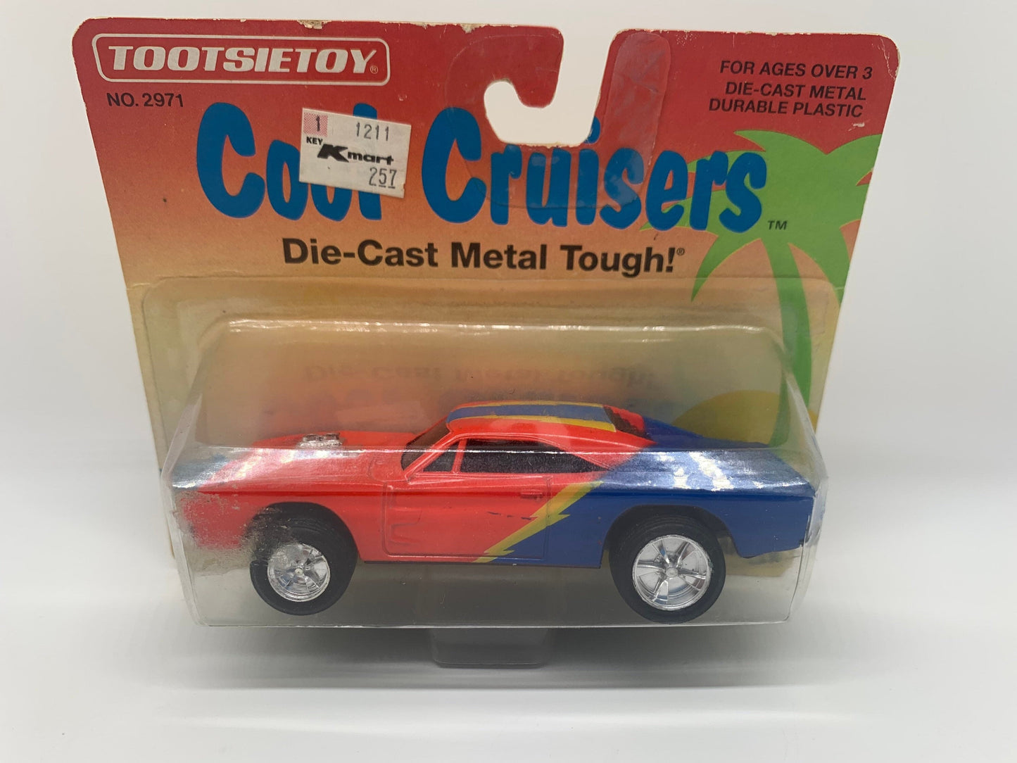 Tootsietoy 1969 Dodge Charger Red Miniature Collectible 134 Scale Model Toy Car