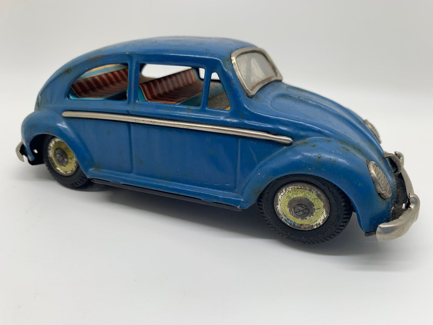 1950s Volkswagen Beetle Bug - Japan Tin Toy - Friction Car - Diecast Vintage - Diecast Collectible - Rare - ALPS - Bandai - Taiyo - Tin Car