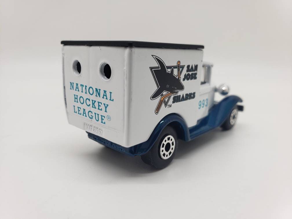 Matchbox San Jose Sharks Model A Ford Van White Team Collectible Miniature Scale Model Toy Car Perfect Birthday Gift
