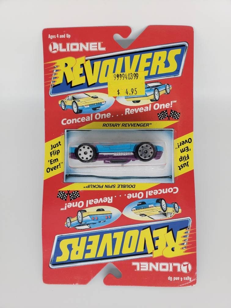 Lionel Revolvers Rotary Revvenger Double Spin Pickup Diecast Car Vintage Miniature Model Diecast Scale Collectible Toy Car