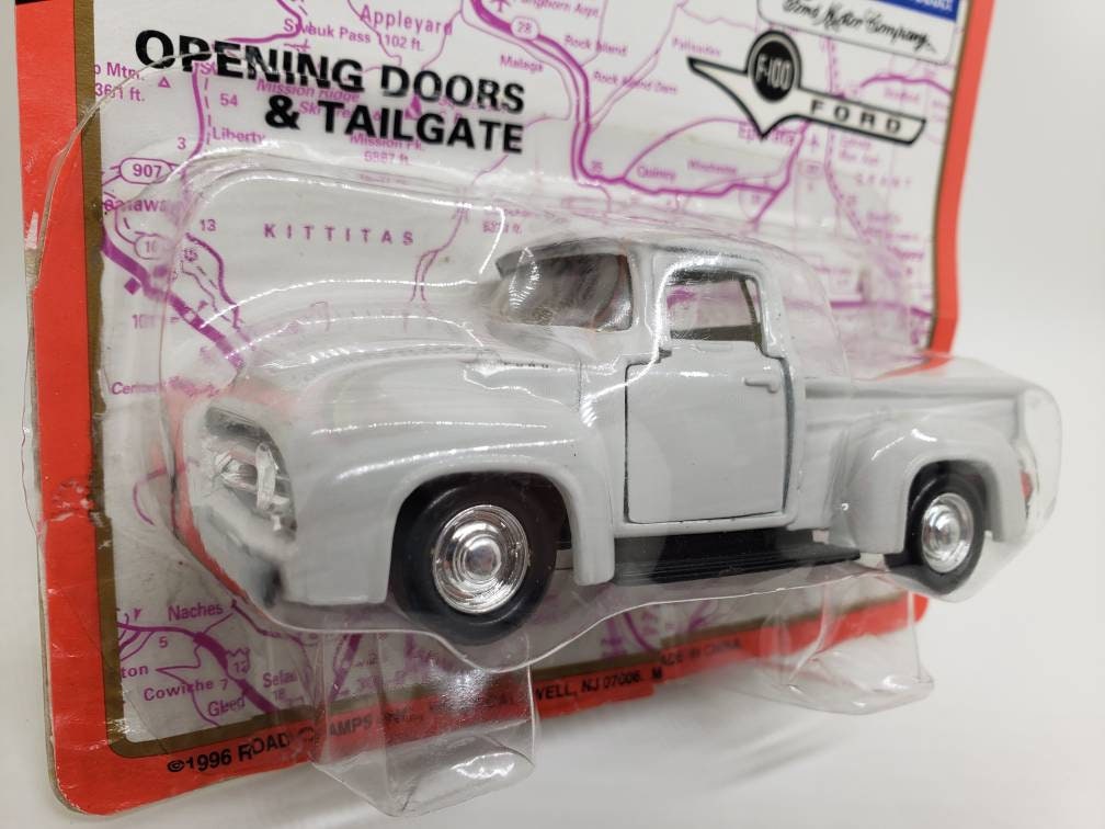 Road Champs 1956 Ford F100 White Ford Truck Series Perfect Birthday Gift Miniature Collectible 143 Scale Model Toy Car